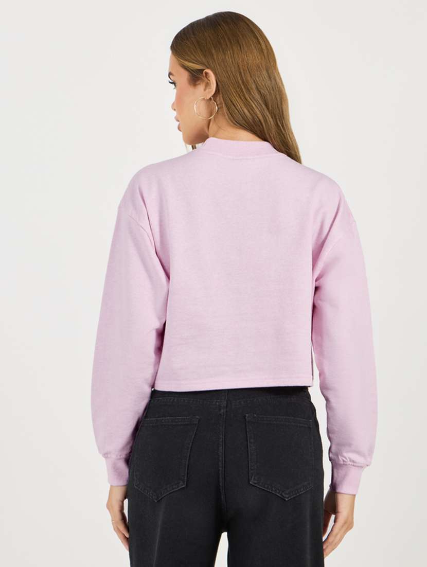 women long sleeves plain sweatshirt - 21695436 -  Standard Image - 1