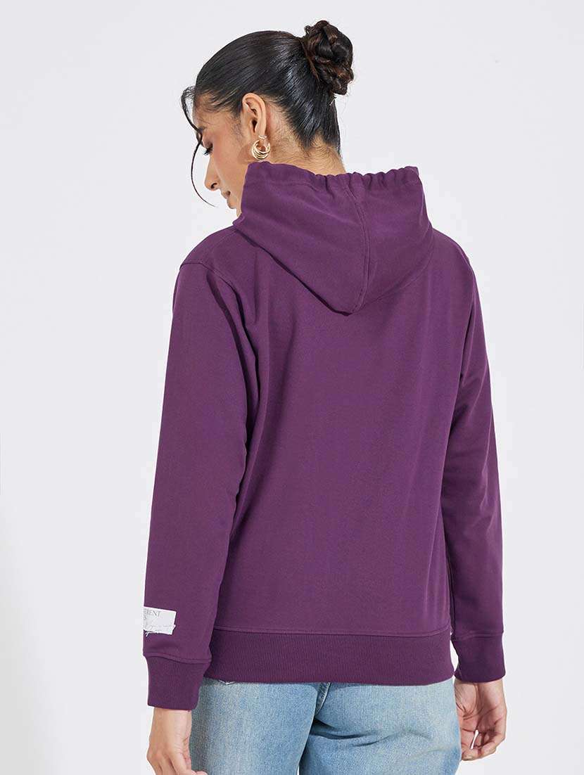 women long sleeves plain sweatshirt - 21695441 - Standard Image - 1