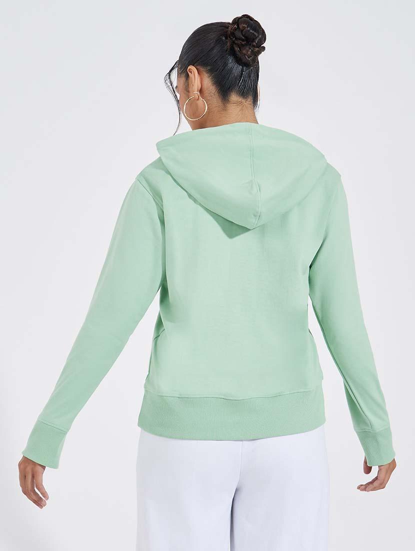 women solid long sleeve sweatshirt - 21695448 - Standard Image - 1