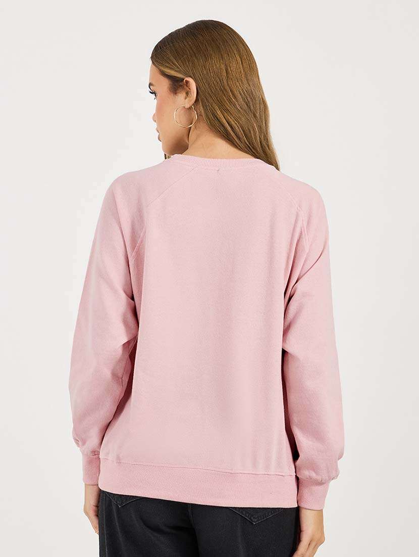 women front print long sleeve sweatshirt - 21695454 -  Standard Image - 1