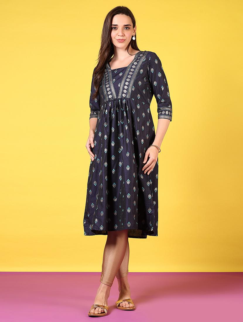 women self design flared kurta - 21695488 - Zoom Image - 0