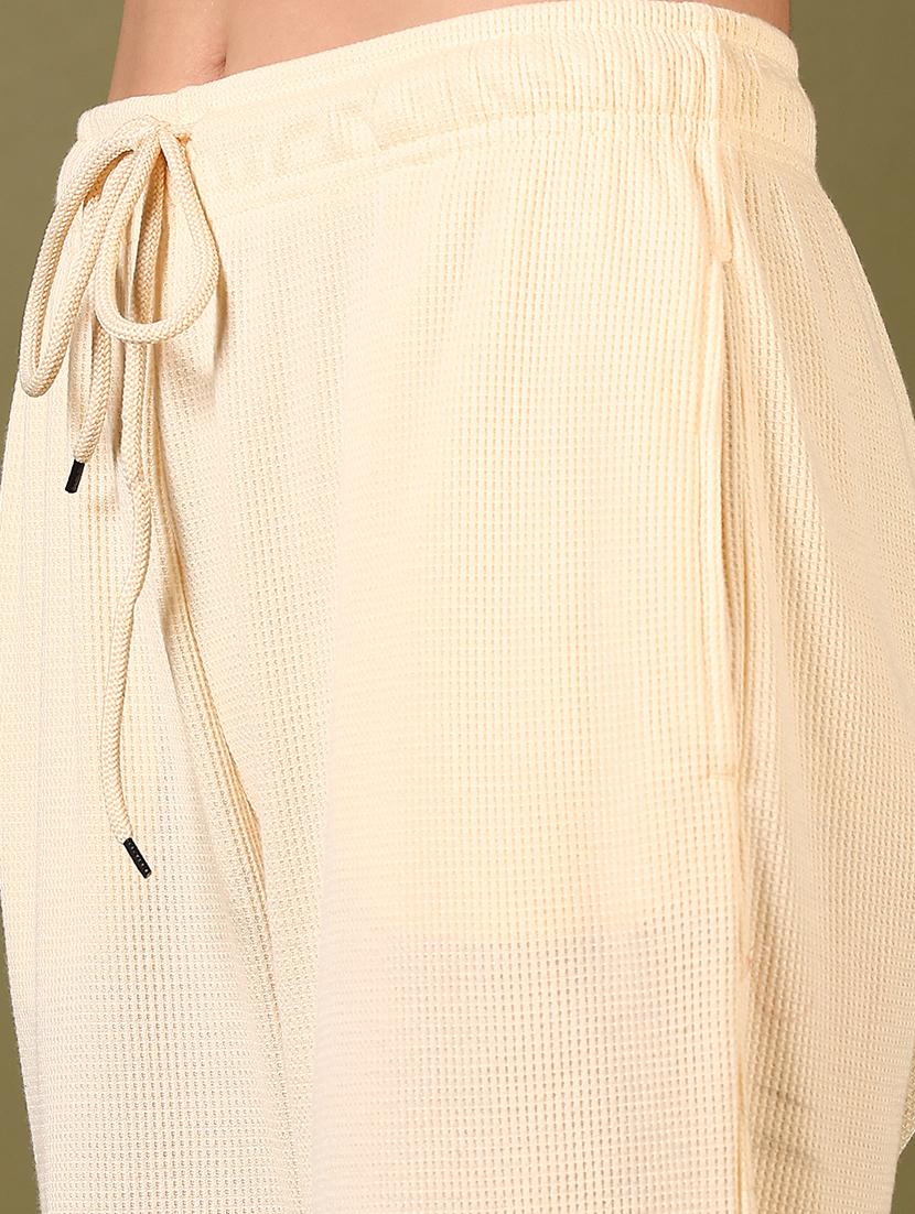 beige solid track pant - 21695529 - Standard Image - 4