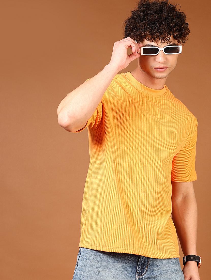 men solid short sleeve regular fit t-shirt - 21695610 - Zoom Image - 0