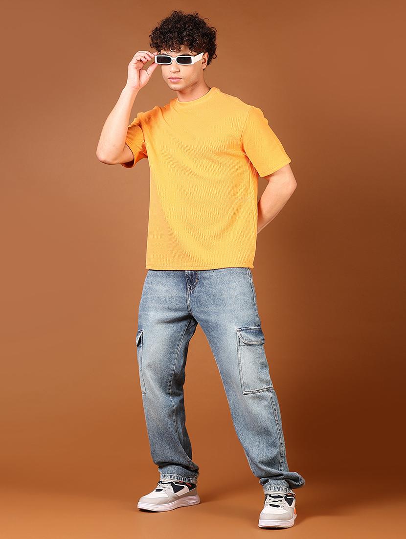 men solid short sleeve regular fit t-shirt - 21695610 - Standard Image - 4