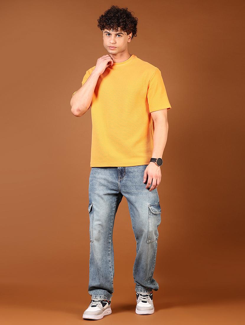 men solid short sleeve regular fit t-shirt - 21695610 - Standard Image - 6