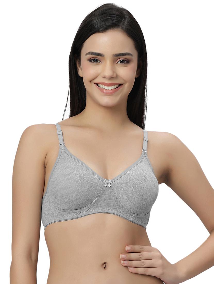 women pack of 2 solid cotton t-shirt bra - 21695862 - Standard Image - 1