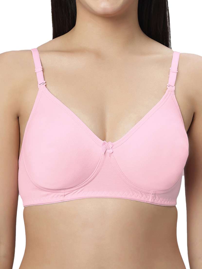 women pack of 2 solid t-shirt bra - 21695867 -  Standard Image - 4