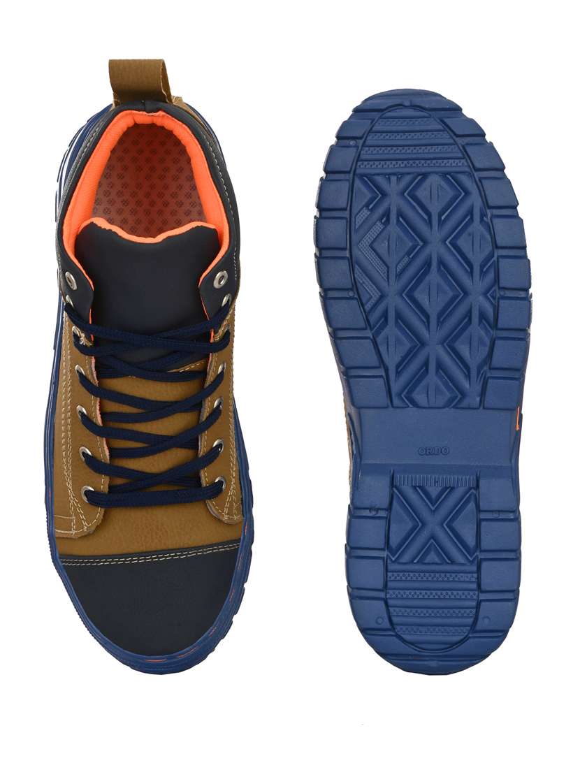 men tan lace up boot - 21695972 -  Standard Image - 4