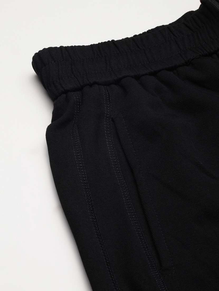 men solid regular fit full length track pants - 21696006 -  Standard Image - 6