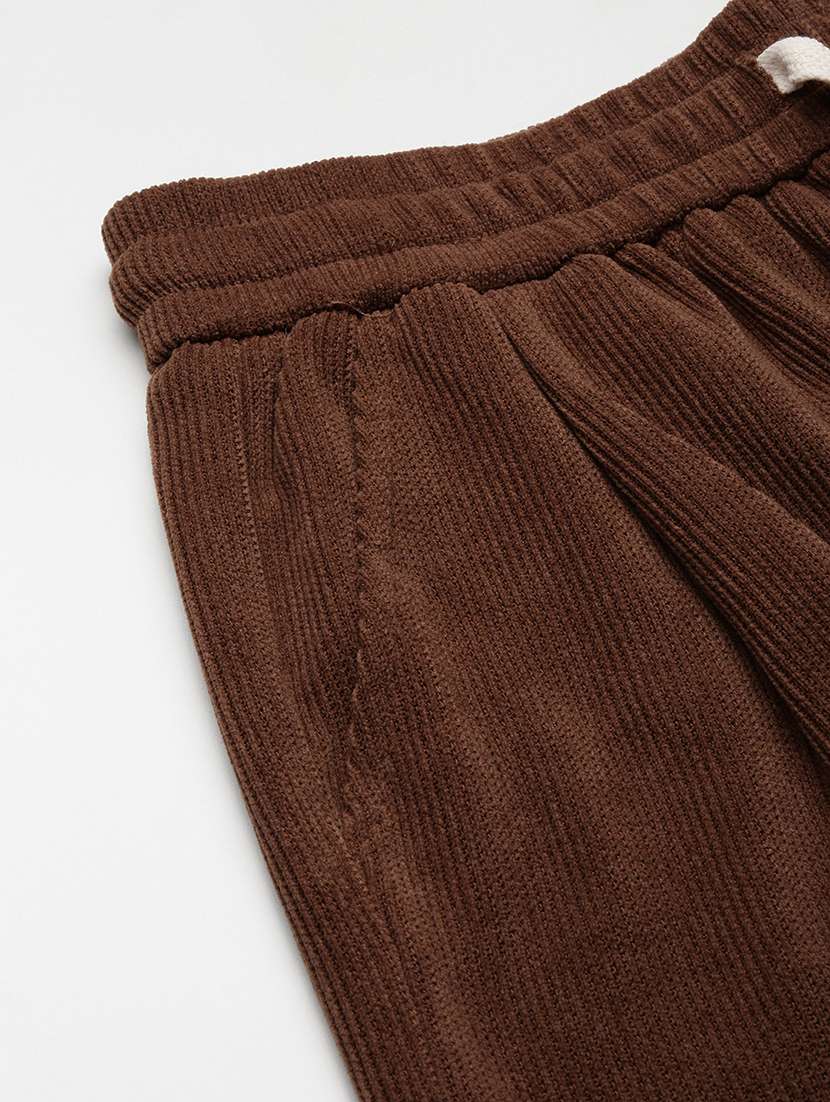 men solid regular fit full length track pants - 21696009 -  Standard Image - 6