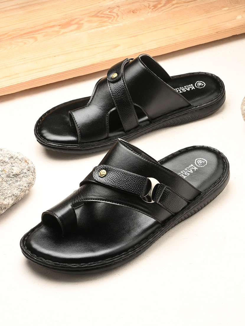 men black slip on slippers