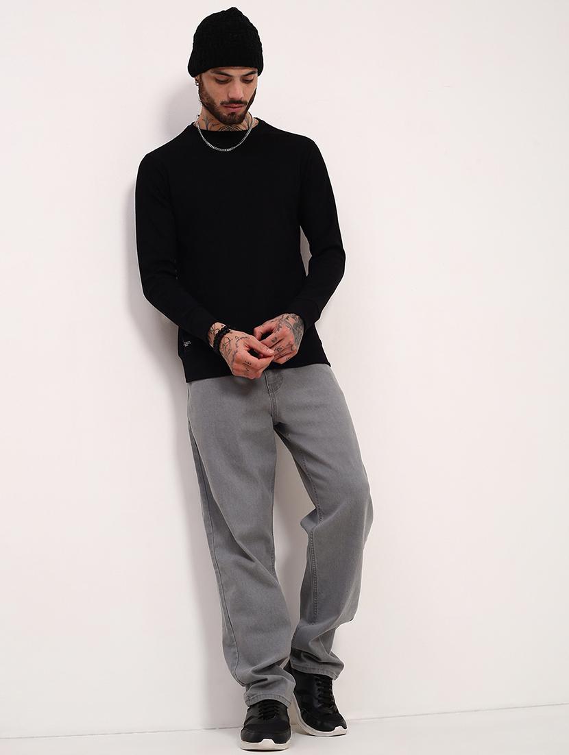 men solid long sleeve sweatshirt - 21696065 - Standard Image - 4