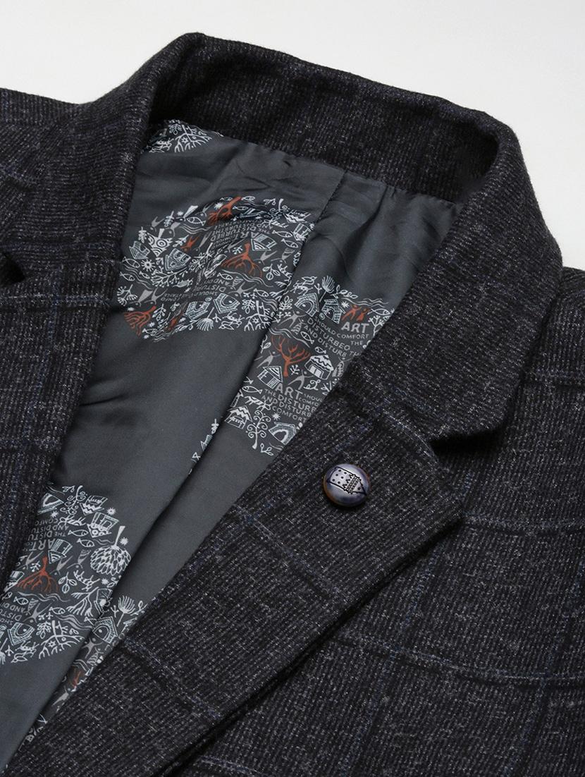 men checks single breasted casual blazer - 21696103 - Standard Image - 6