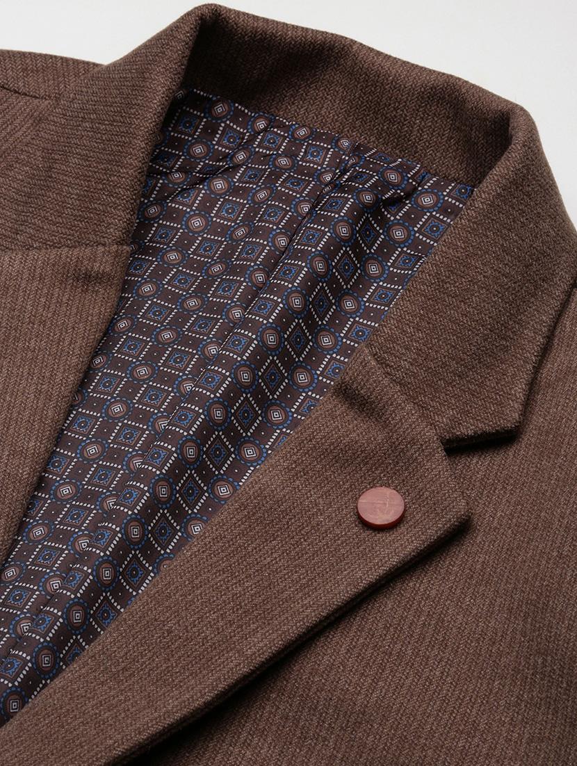 men solids single breasted casual blazer - 21696105 - Standard Image - 6