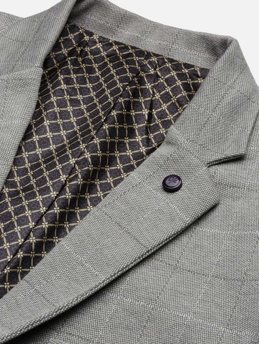 men checks single breasted casual blazer - 21696111 -  Standard Image - 6