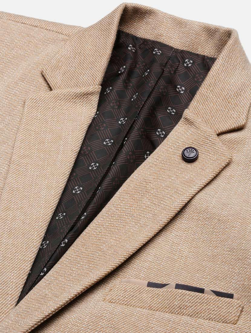 men solid single breasted casual blazer - 21696112 -  Standard Image - 6