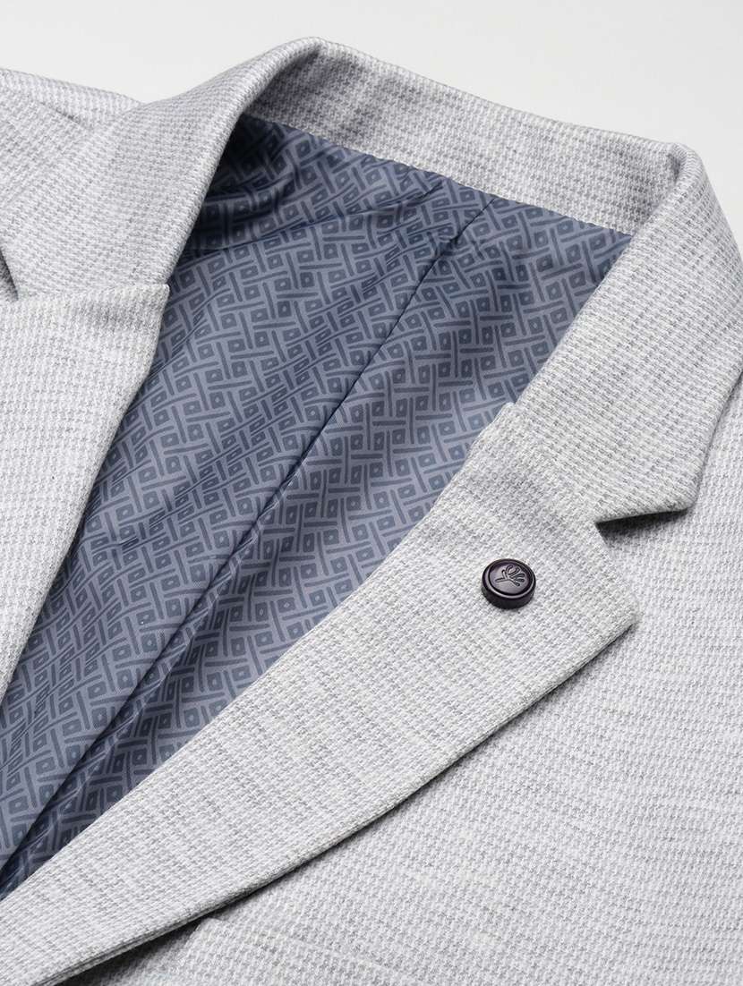 men solid single breasted casual blazer - 21696113 -  Standard Image - 6