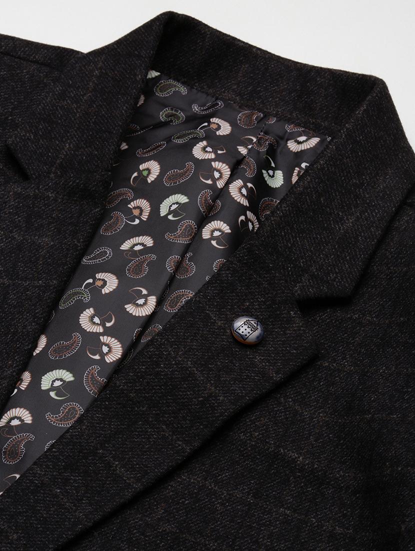 men checks single breasted casual blazer - 21696116 - Standard Image - 6