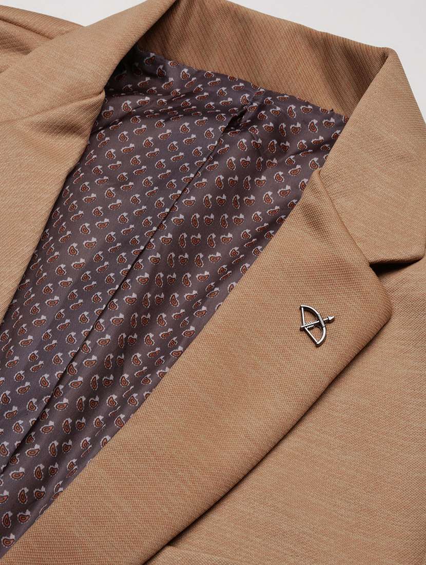 men solid single breasted casual blazer - 21696119 -  Standard Image - 6