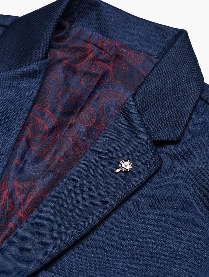 men solid single breasted casual blazer - 21696125 - Standard Image - 6