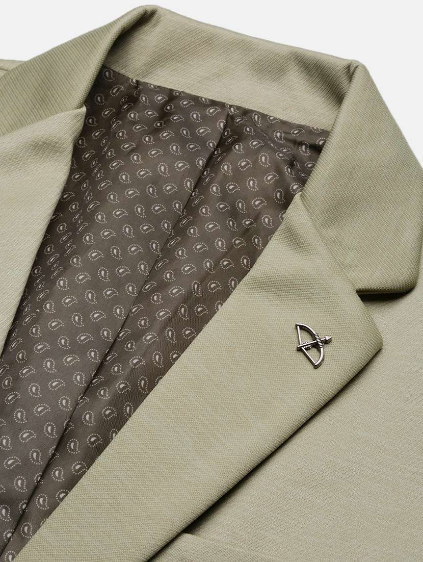 men solid single breasted casual blazer - 21696132 -  Standard Image - 6