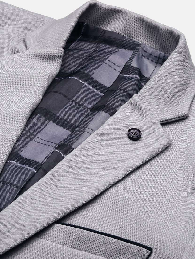 men solid single breasted casual blazer - 21696137 -  Standard Image - 6