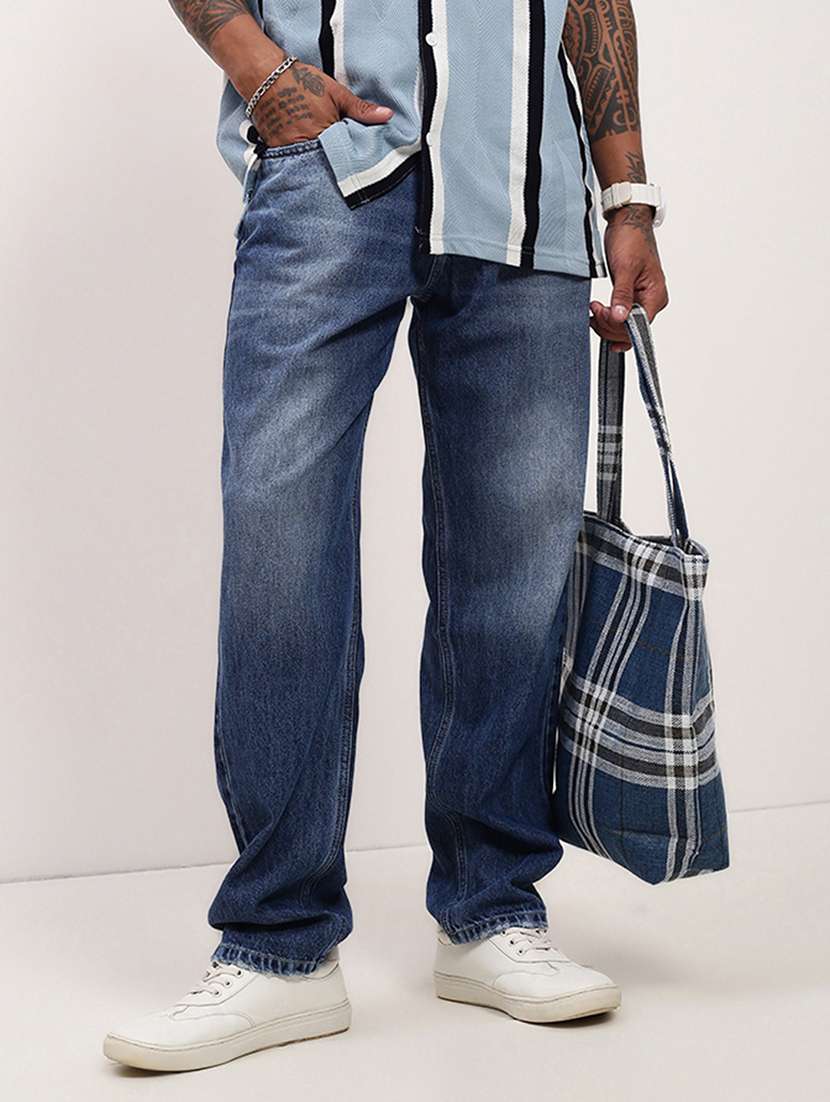men blue low rise full length jean - 21696142 -  Standard Image - 1