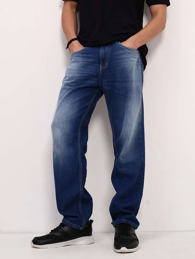 men blue low rise full length jean - 21696143 - Standard Image - 1