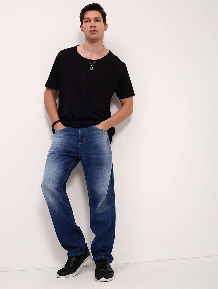men blue low rise full length jean - 21696143 - Standard Image - 4