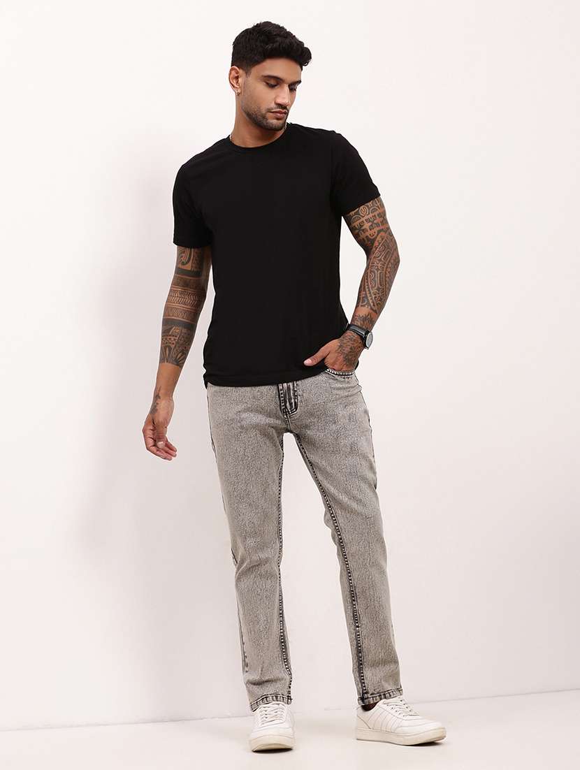 men grey low rise full length jean - 21696153 -  Standard Image - 4