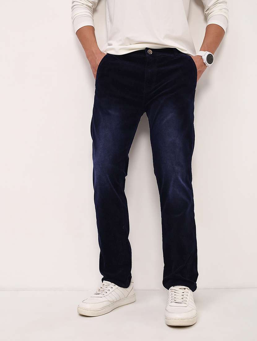 men navy blue low rise full length jean - 21696154 -  Standard Image - 1