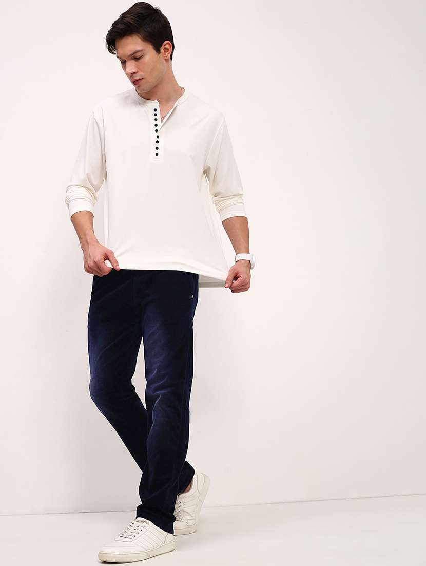 men navy blue low rise full length jean - 21696154 -  Standard Image - 4