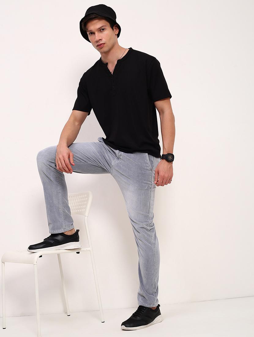 men grey low rise full length jean - 21696155 - Standard Image - 4
