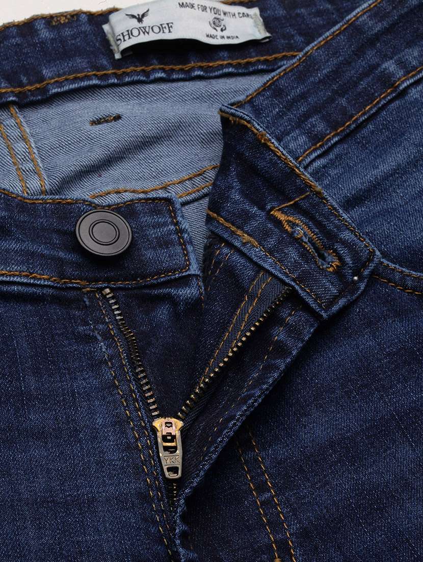 men navy blue low rise full length jean - 21696159 -  Standard Image - 6