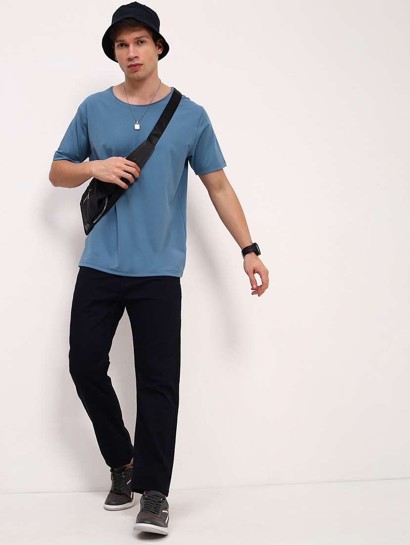 men navy blue low rise full length jean - 21696168 -  Standard Image - 4