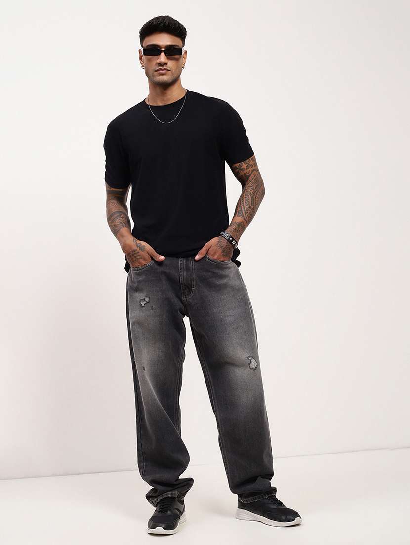 men grey low rise full length jean - 21696180 - Standard Image - 4
