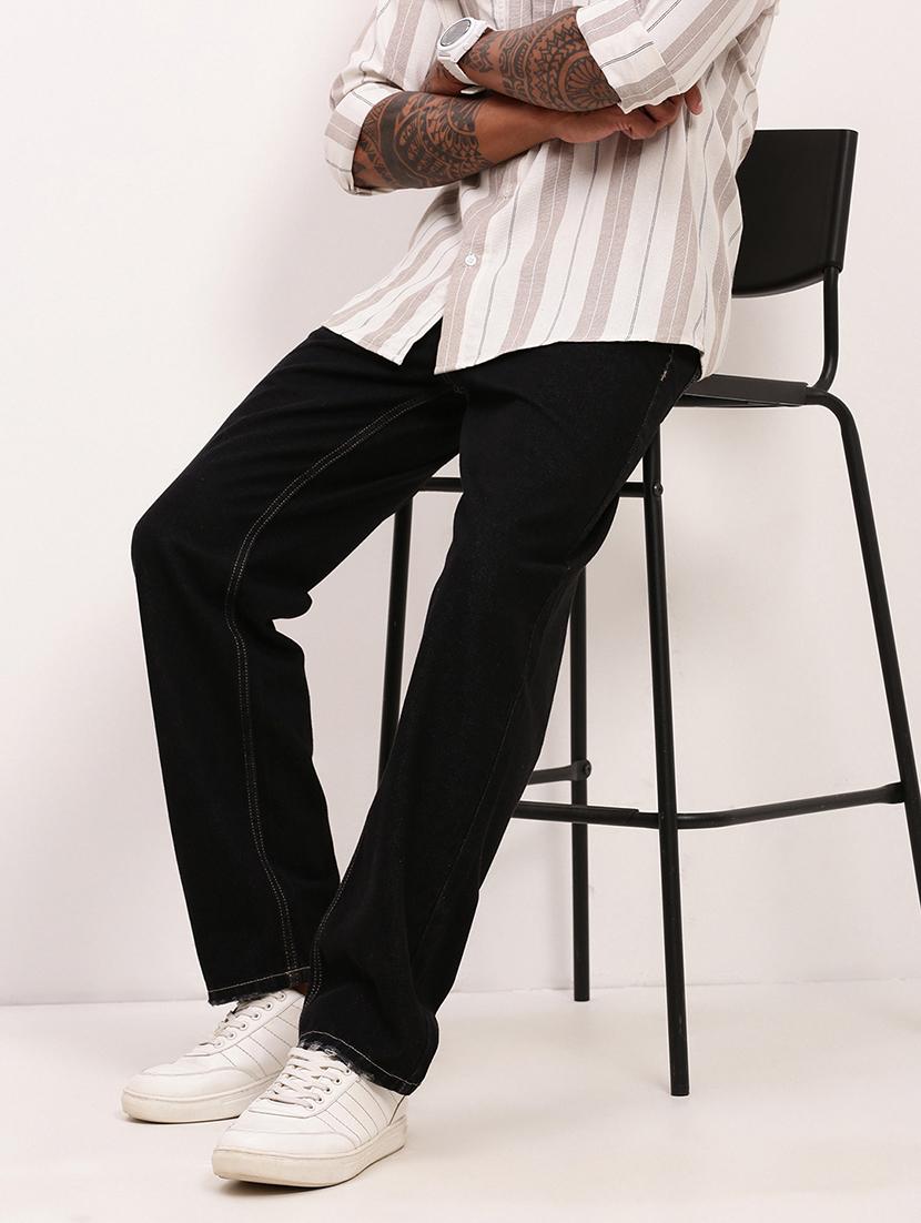 men black low rise full length jean - 21696184 - Standard Image - 1