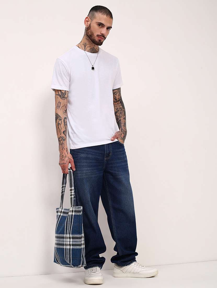 men navy blue low rise full length jean - 21696186 -  Standard Image - 4