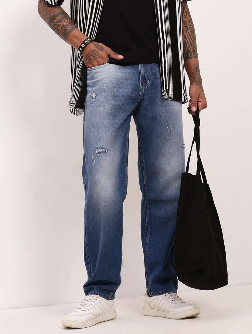 men blue low rise full length jean - 21696187 -  Standard Image - 1