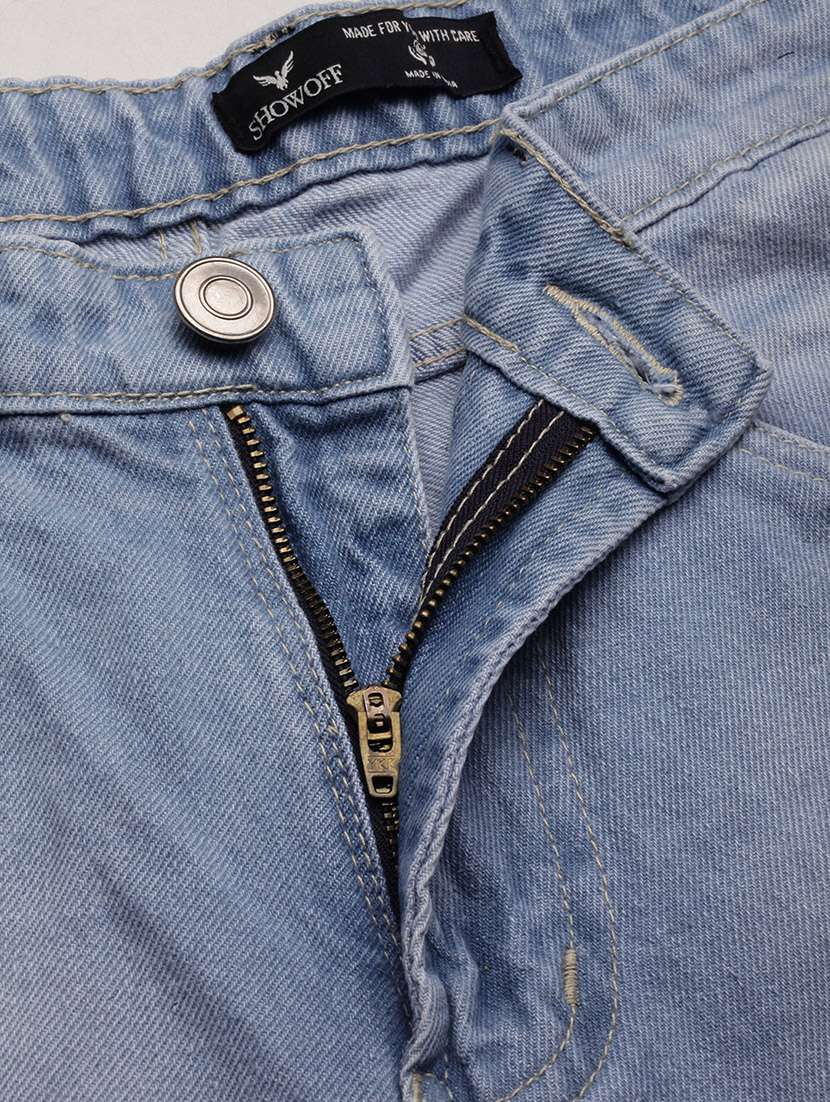 Men Light Blue Low Rise Full Length Jean - 21696190 -  Standard Image - 6