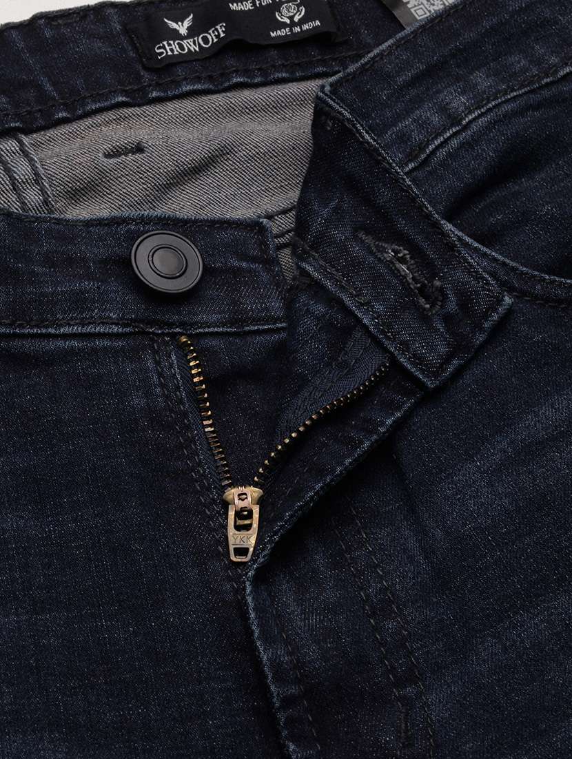 men navy blue low rise full length jean - 21696197 -  Standard Image - 6