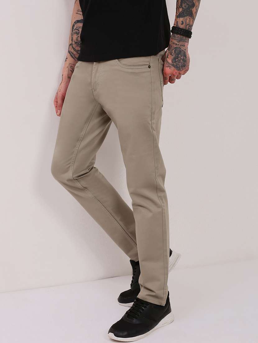 men olive low rise full length jean - 21696200 -  Standard Image - 1