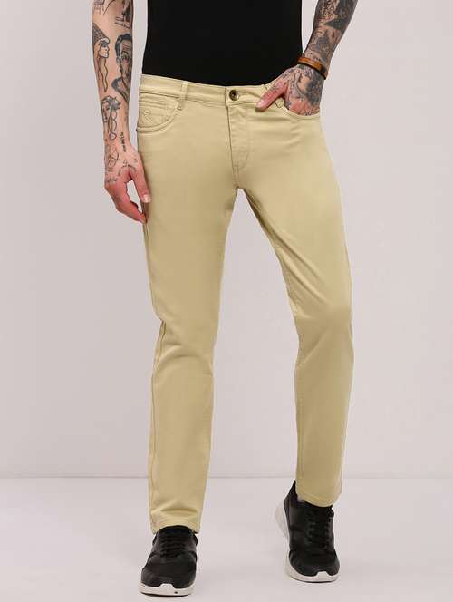 men khaki low rise full length jean - 21696203 -  Standard Image - 0