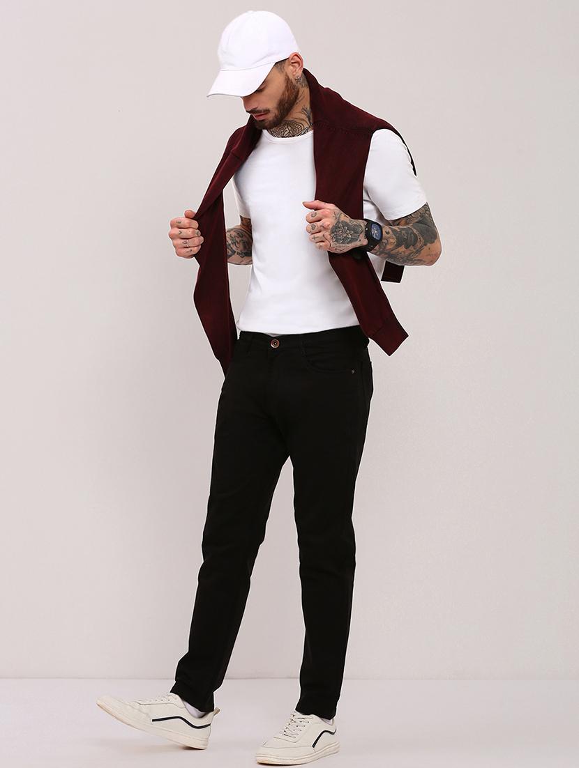 men black low rise full length jean - 21696204 - Standard Image - 4