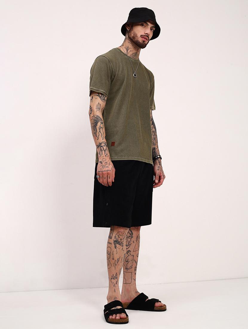 men solid short sleeve regular fit t-shirt - 21696220 - Standard Image - 4