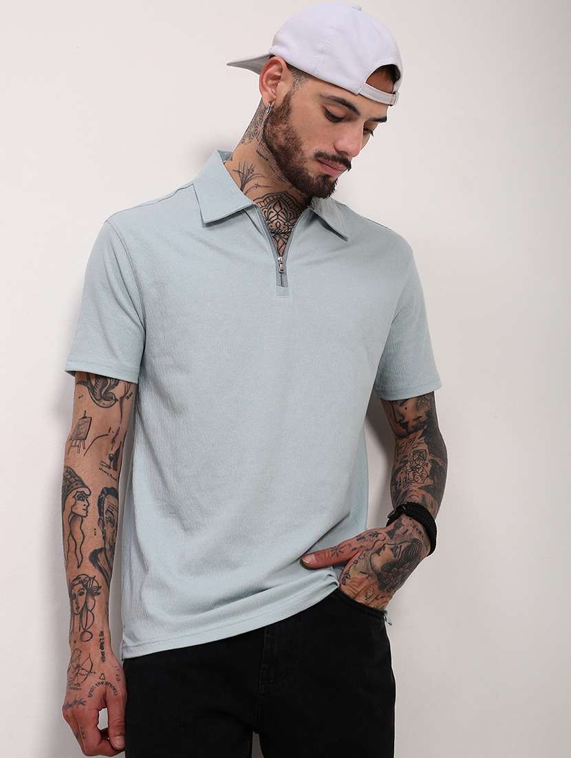 men solid short sleeve polo t-shirt - 21696226 -  Standard Image - 1