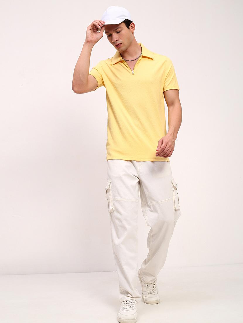 men solid short sleeve polo t-shirt - 21696228 - Standard Image - 4