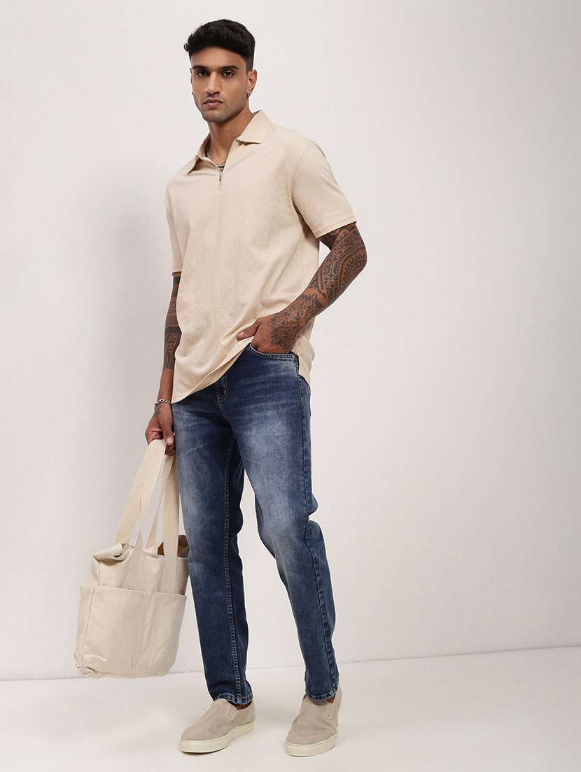 men solid short sleeve polo t-shirt - 21696230 -  Standard Image - 4