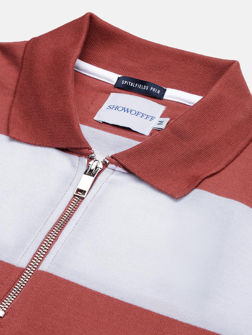 men striped short sleeve polo t-shirt - 21696231 - Standard Image - 6