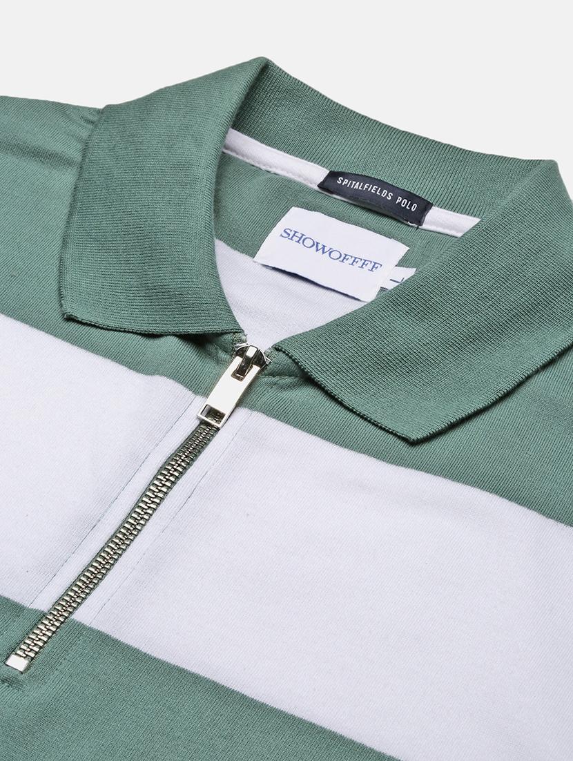 men striped short sleeve polo t-shirt - 21696235 - Standard Image - 6